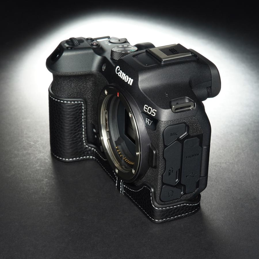 TP Original Canon EOS R7 用 ボディーハーフケース ブラック｜itempost｜05