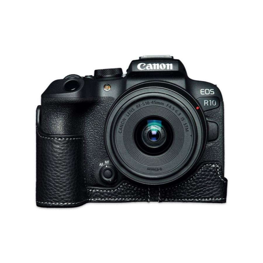 Canon R10 本体 ボディ カバー付き TP Original Canon EOS R10 用 ボディーハーフケース ブラック