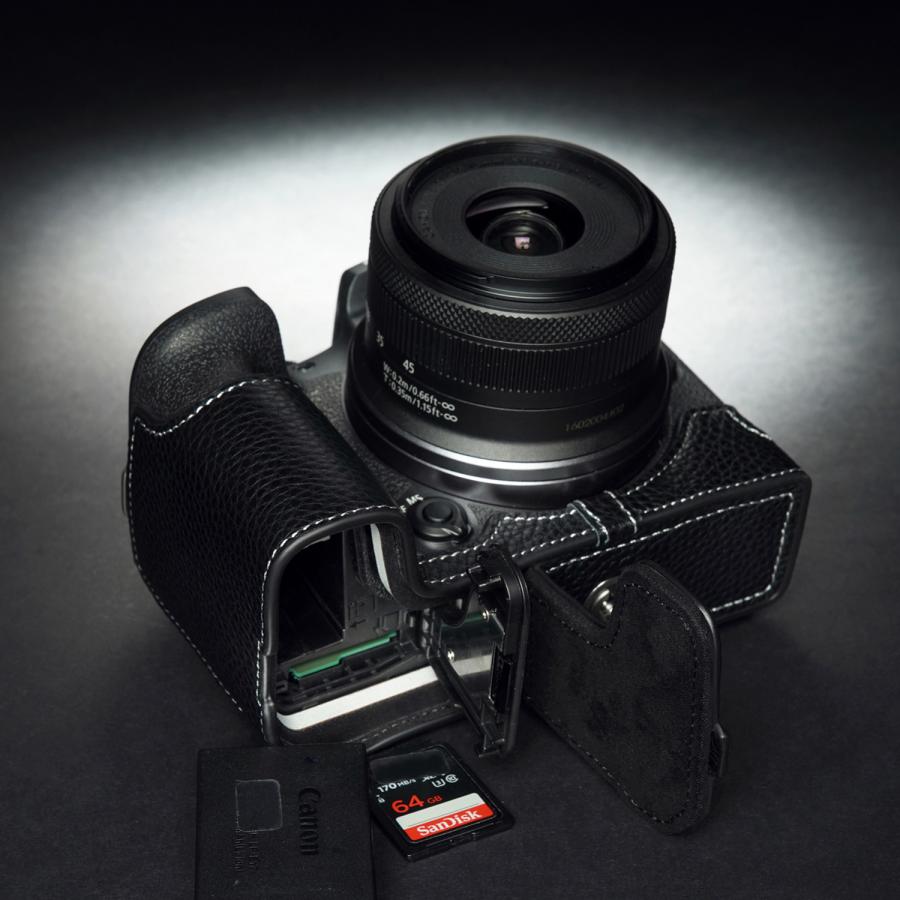 TP Original Canon EOS R10 用 ボディーハーフケース ブラック