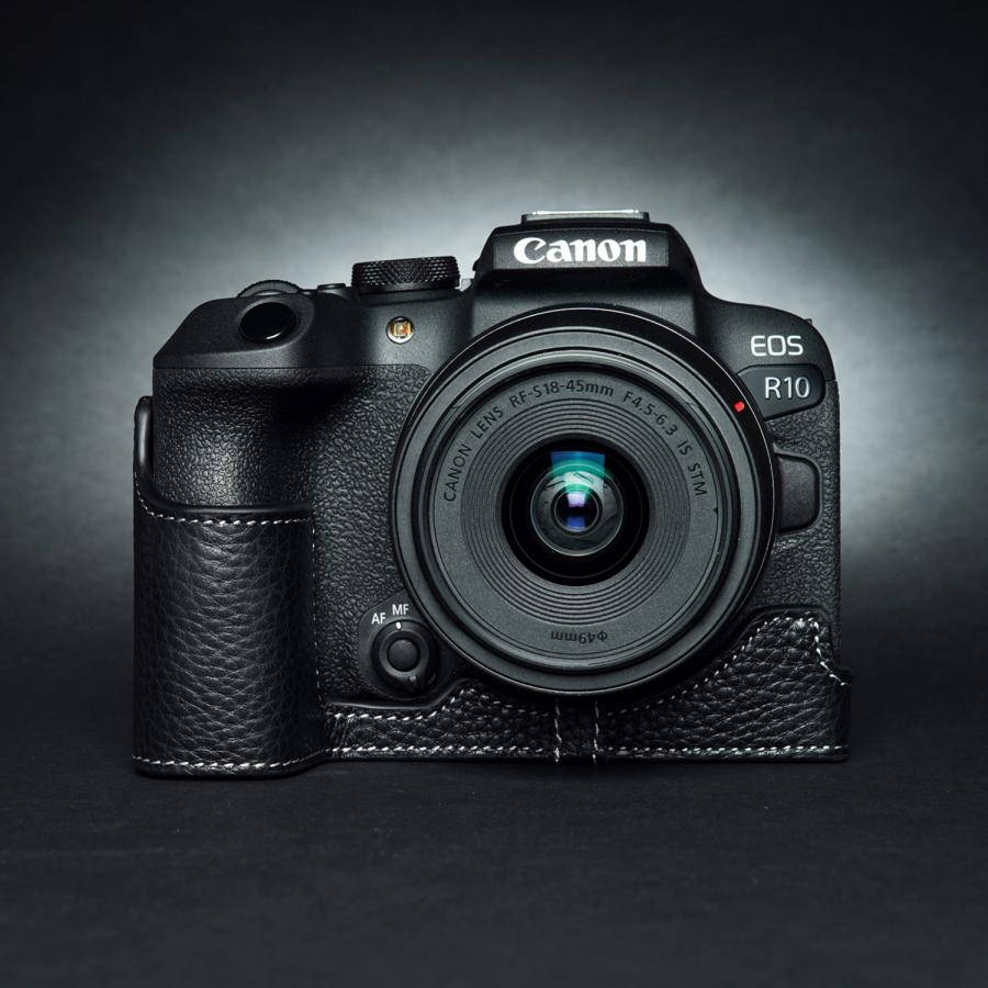 TP Original Canon EOS R10 用 ボディーハーフケース ブラック