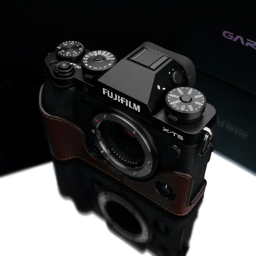 GARIZ FUJIFILM X-T5用 本革カメラケース XS-CHXT5BR ブラウン｜itempost｜05