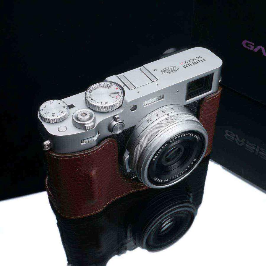 GARIZ FUJIFILM X100VI用 本革カメラケース HG-X100VIBR ブラウン
