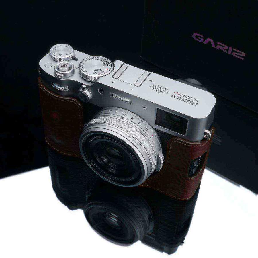 GARIZ FUJIFILM X100VI用 本革カメラケース HG-X100VIBR ブラウン