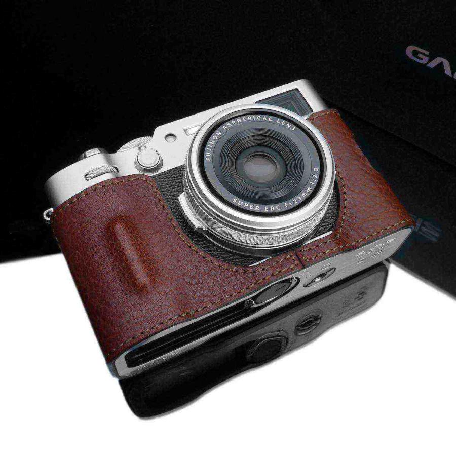 GARIZ FUJIFILM X100VI用 本革カメラケース HG-X100VIBR ブラウン
