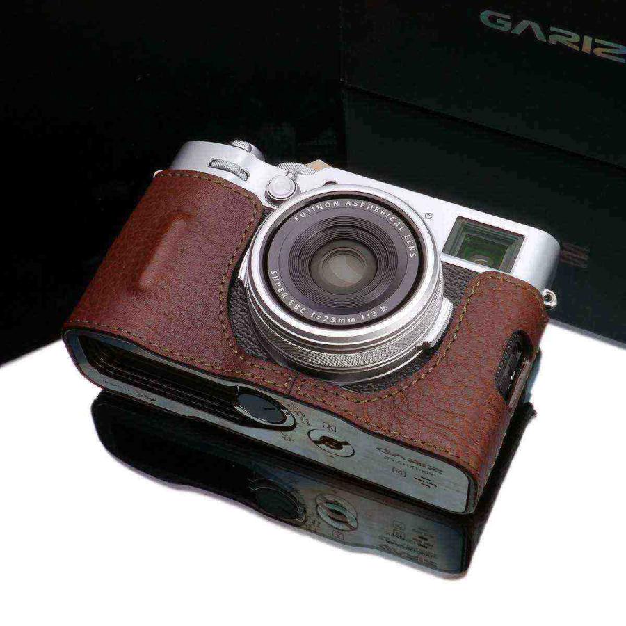 GARIZ FUJIFILM X100VI用 本革カメラケース HG-X100VIBR ブラウン