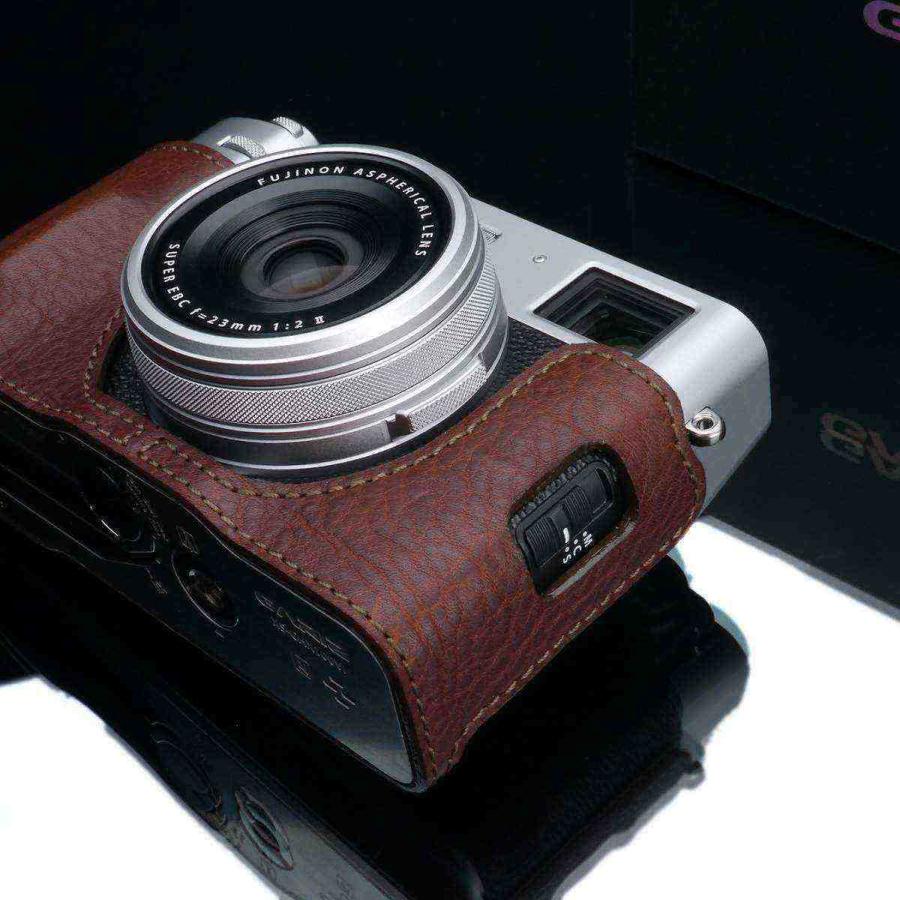 GARIZ FUJIFILM X100VI用 本革カメラケース HG-X100VIBR ブラウン