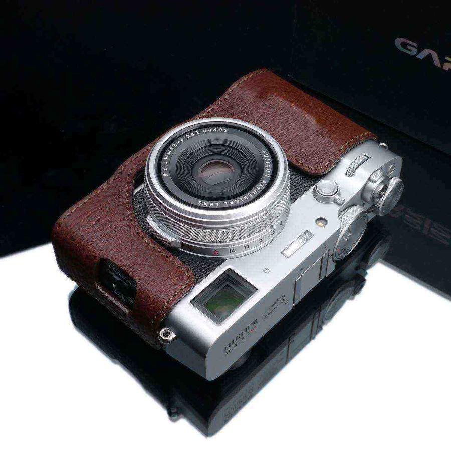 GARIZ FUJIFILM X100VI用 本革カメラケース HG-X100VIBR ブラウン