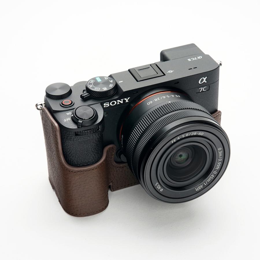 TP Original SONY α7C II /α7 CR用 ボディーハーフケース ダーク