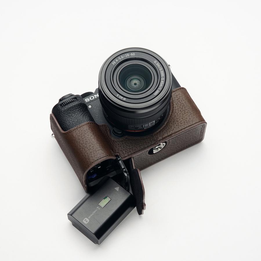 TP Original SONY α7C II /α7 CR用 ボディーハーフケース ダーク