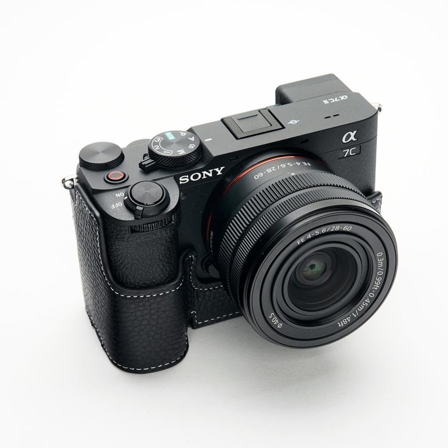TP Original SONY α7C II /α7 CR用 ボディーハーフケース ブラック