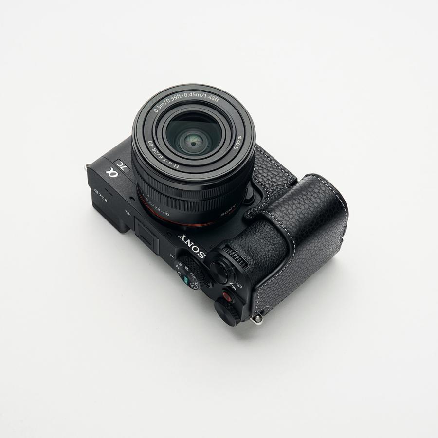 TP Original SONY α7C II /α7 CR用 ボディーハーフケース ブラック