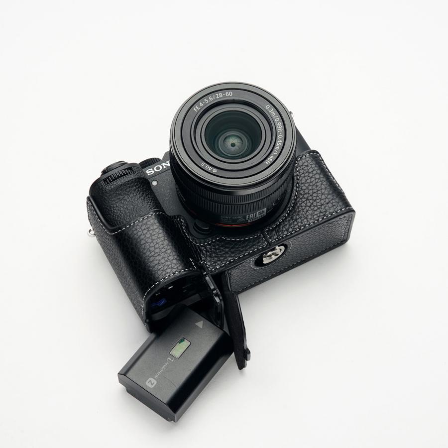 TP Original SONY α7C II /α7 CR用 ボディーハーフケース ブラック