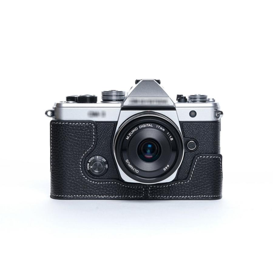 TP Original OM SYSTEM OM-3 用 ボディーハーフケース ブラック