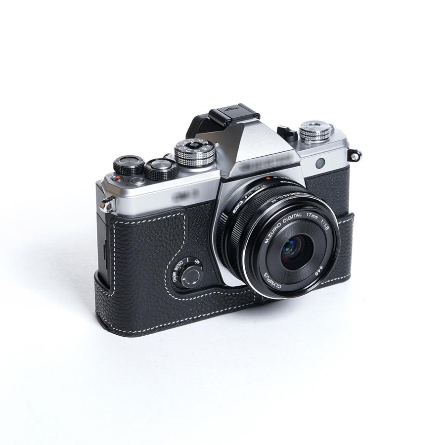 TP Original OM SYSTEM OM-3 用 ボディーハーフケース ブラック