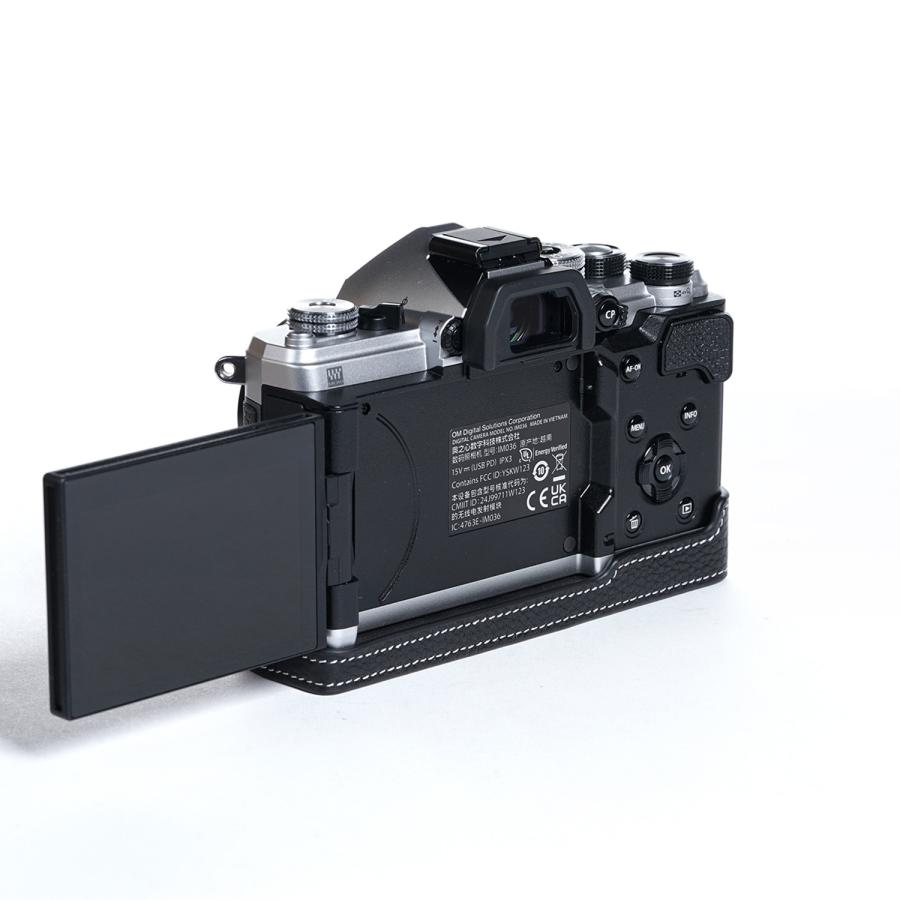 TP Original OM SYSTEM OM-3 用 ボディーハーフケース ブラック