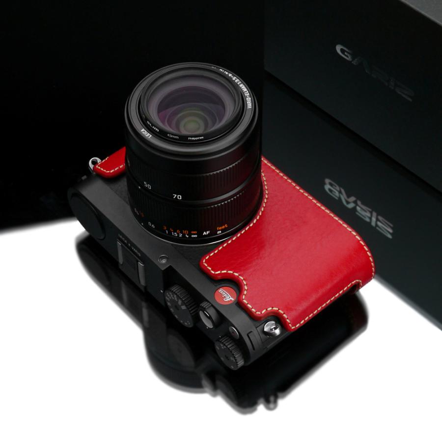 GARIZ Leica X（Typ113）/X-Vario用 本革カメラケース BL-LCXVR レッド