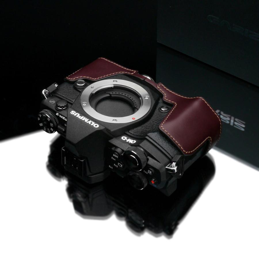 GARIZ OLYMPUS OM-D E-M5 Mark II用 本革カメラケース XS-CHEM5IIBR