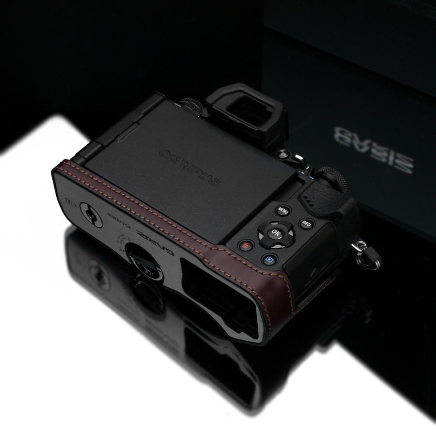 Gariz 本革 XS-CHEM10BK カメラメタルハーフケース オリンパス OMD EM10用 ブラック GARIZ OLYMPUS OM-D E-M10 Mark II用 本革カメラケース XS-CHEM10IIBR