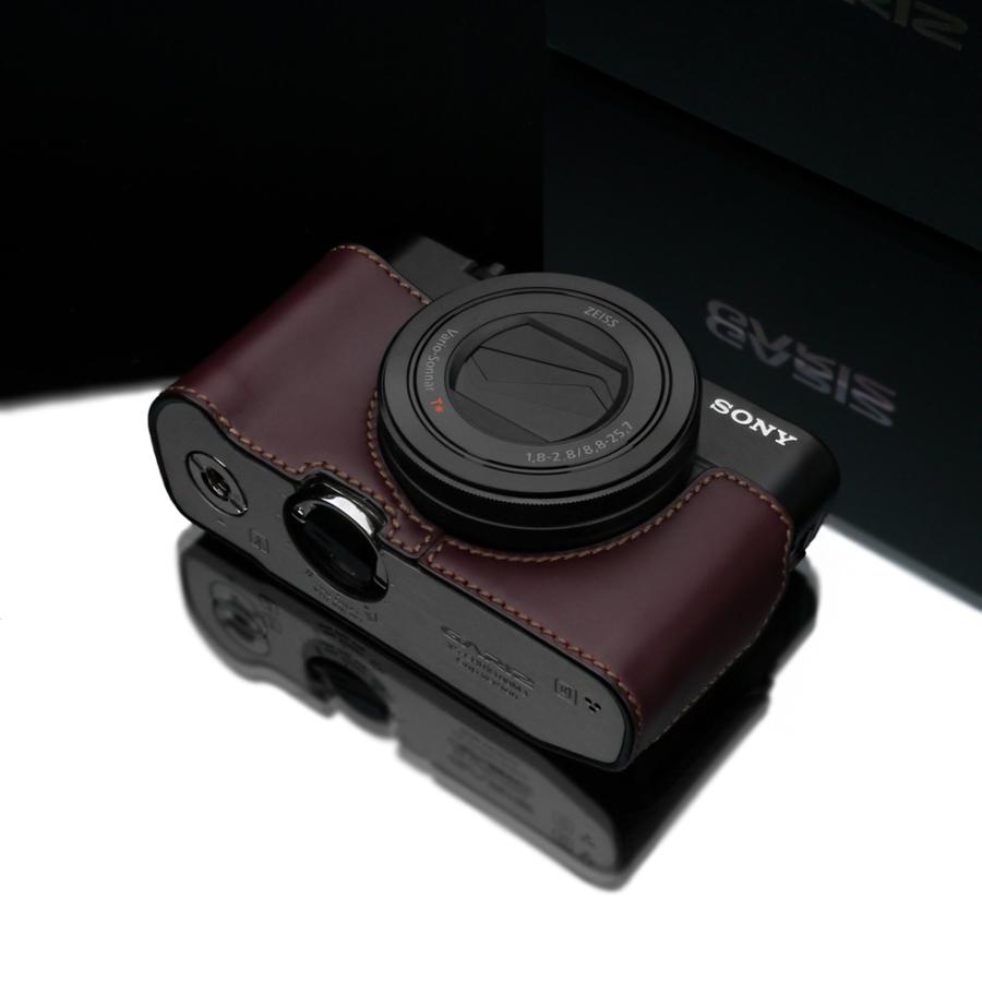 GARIZ SONY DSC-RX100 M5/M4/M3用 本革カメラケース XS-RX100BR