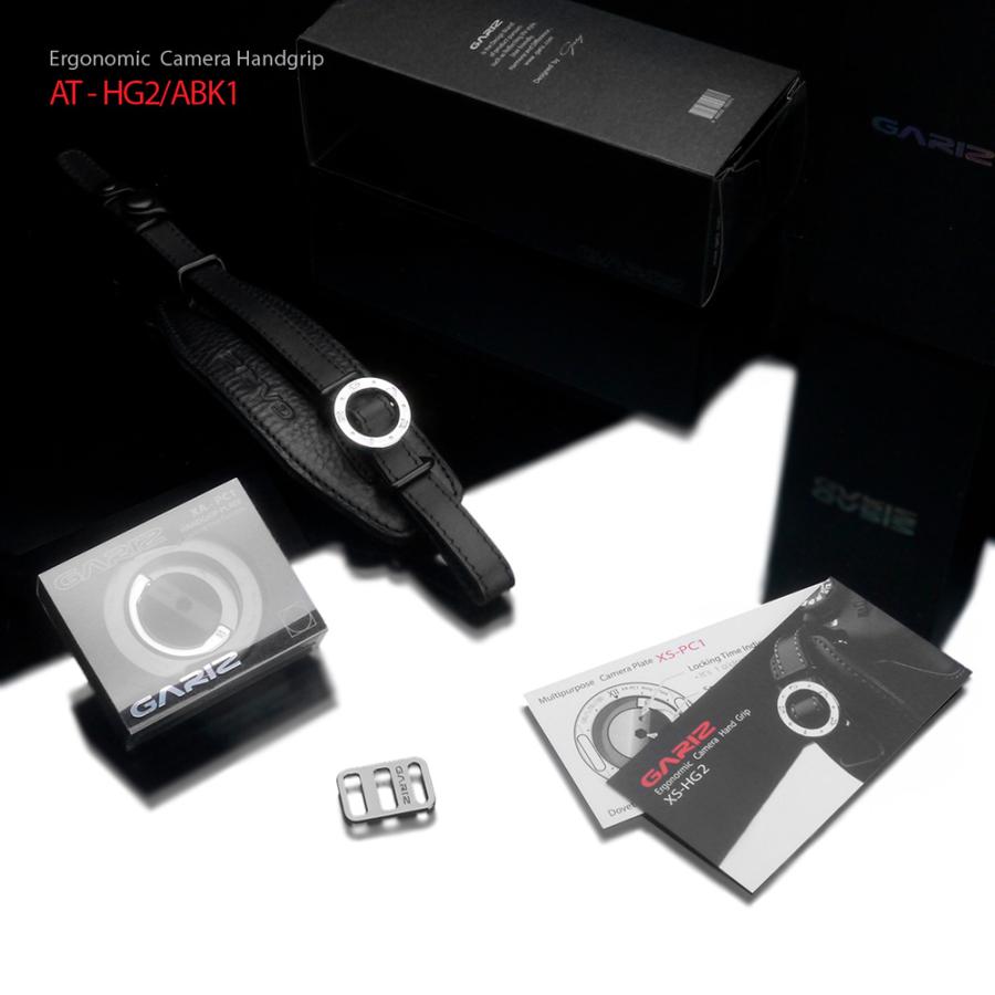 【互換品】GARIZ Italian Leathere with Alcantara カメラグリップ (プレートXA-PC1セットモデル) AT-HG2/ABK1 Ergonomic Camera Handgrip+Plate ブラック |  | 07