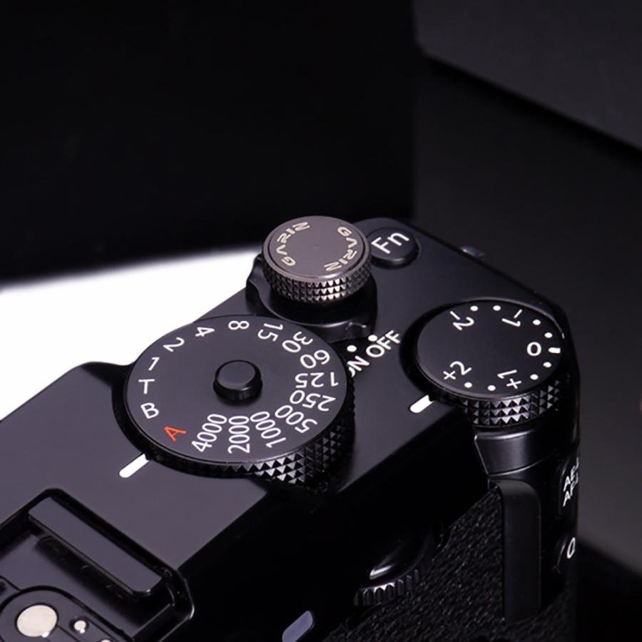 GARIZ ソフトレリーズボタン(ネジ式) 12mm ガンメタル XA-SB4の画像
