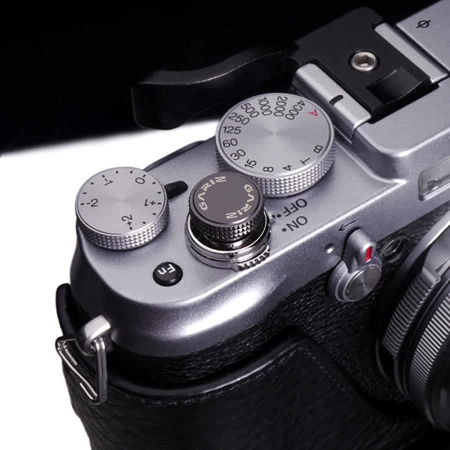 GARIZ ソフトレリーズボタン(ネジ式) 12mm ガンメタル XA-SB4の画像