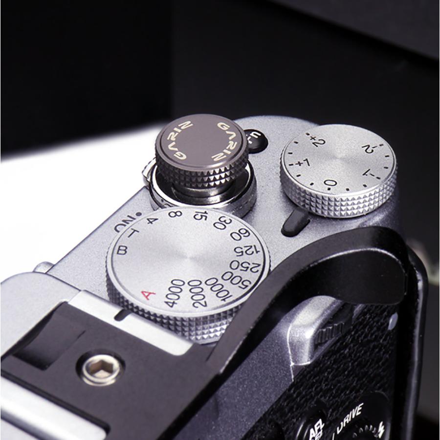 GARIZ ソフトレリーズボタン(ネジ式) 12mm ガンメタル XA-SB4の画像