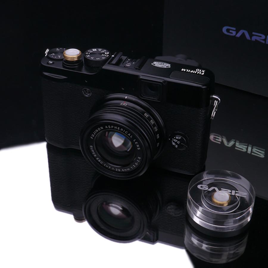 GARIZ ソフトレリーズボタン(ネジ式) 12mm ハーフミラー XA-SB5の画像