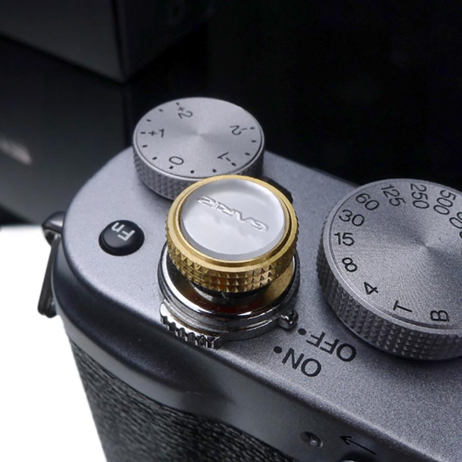 GARIZ ソフトレリーズボタン(ネジ式) 12mm ハーフミラー XA-SB5の画像