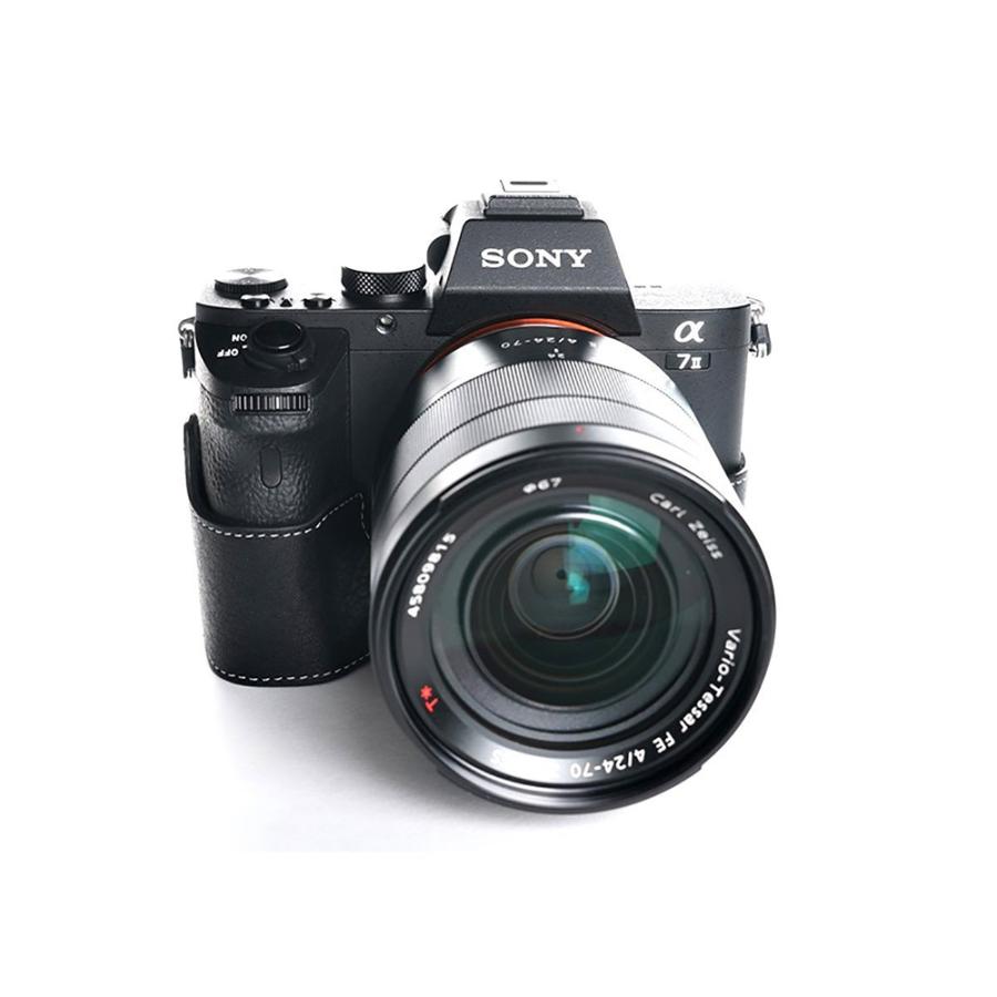 TP Original SONY α7II/α7RII/α7SII用 ボディーハーフケース ブラック