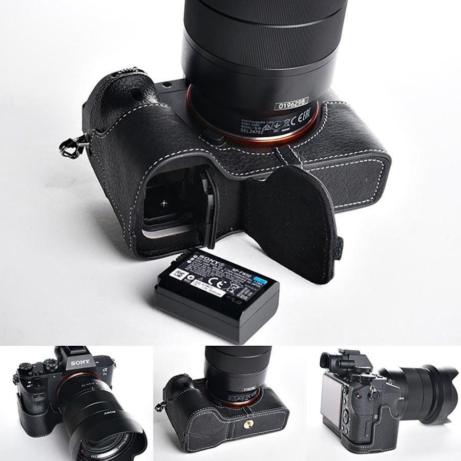 TP Original SONY α7II/α7RII/α7SII用 ボディーハーフケース ブラック