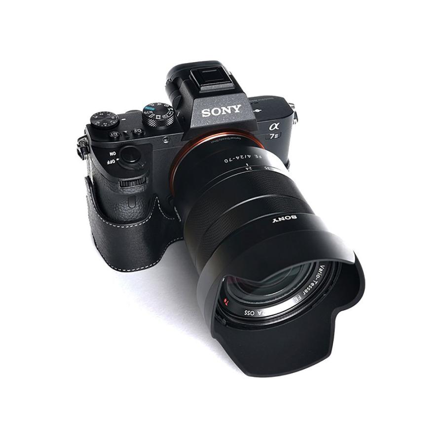 TP Original SONY α7II/α7RII/α7SII用 ボディーハーフケース ブラック