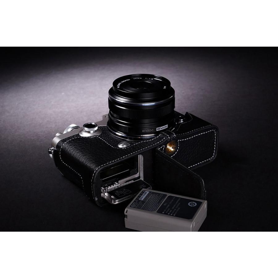 TP Original OLYMPUS PEN-F用 ボディーハーフケース ブラック