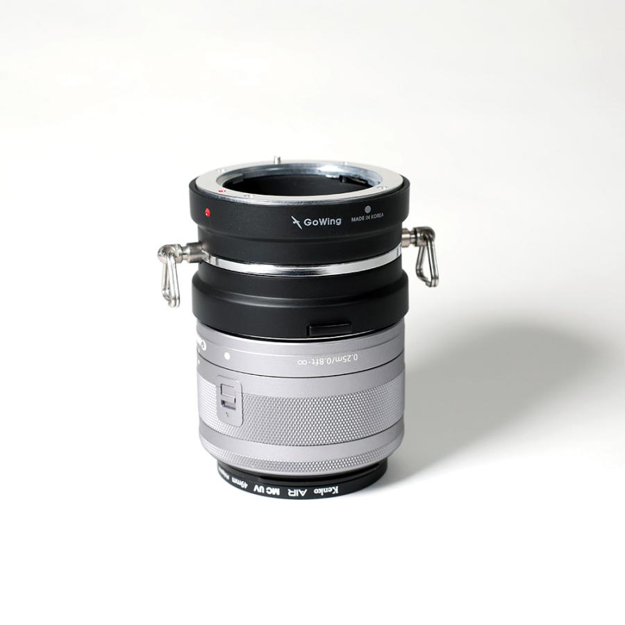 GoWing レンズホルダー・キャップ付き Canon EF-Mマウントレンズ用