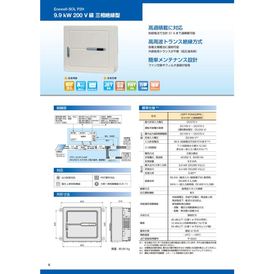 三相9.9kW 絶縁型】安川電機 パワコン CEPT-P2HA29P9B : 1-solaroff 