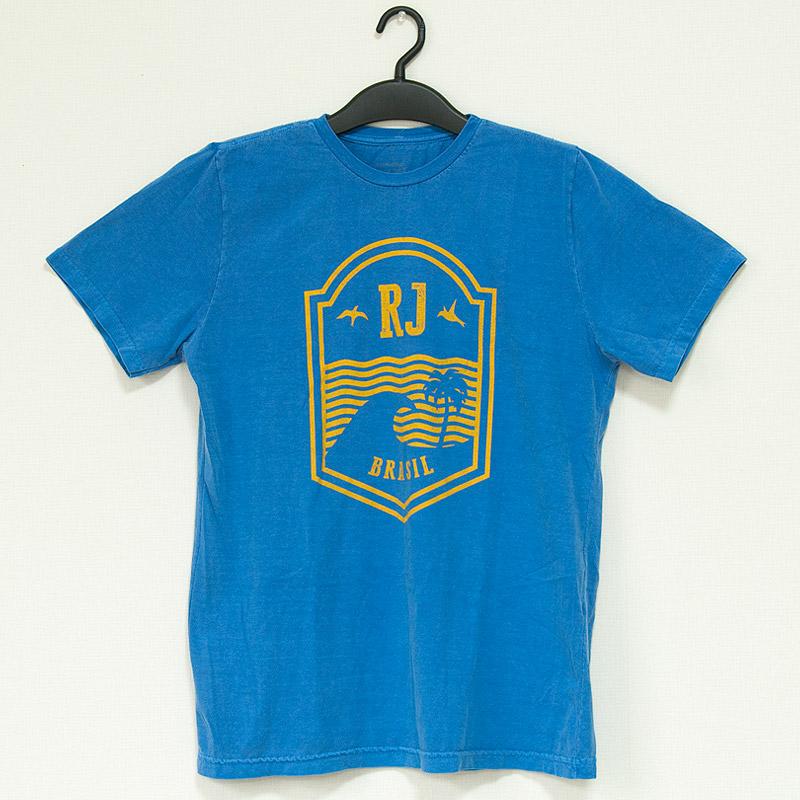 RJリオデジャネイロデザインTシャツ【メンズウエア】ブルー｜itempost｜02