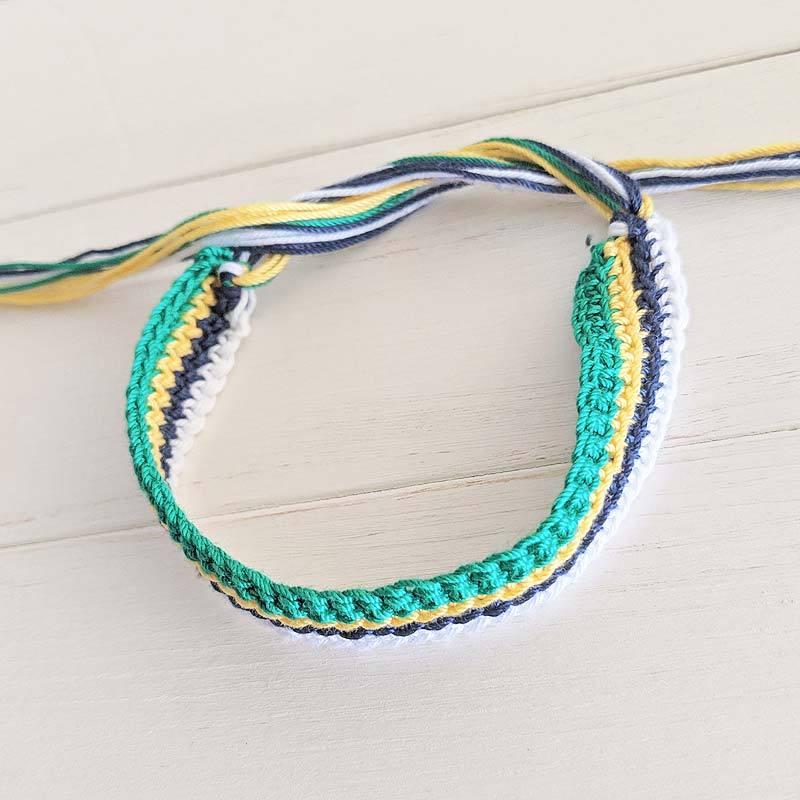 252円 61 以上節約 ミサンガ 手足に付けられるブラジルカラーブレスレット