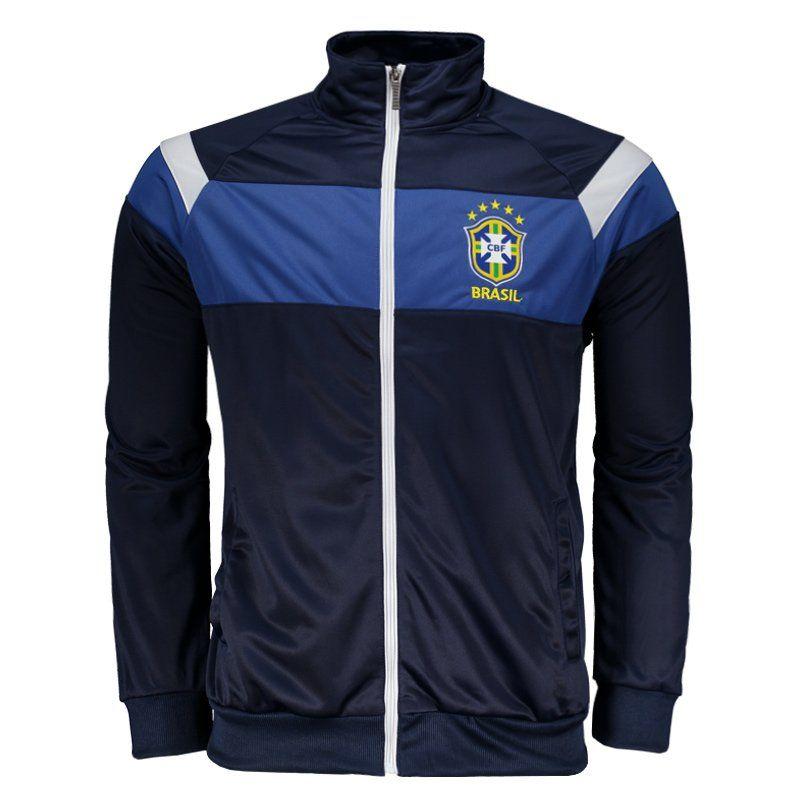 お買得 サッカーブラジル代表公式ラインデザインジャケット Cbf エンブレム付き ネイビー Supplystudies Com