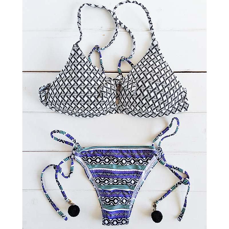 【Morena Rosa】フロントノットジャガードエスニック水着_2
