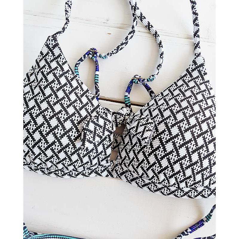 【Morena Rosa】フロントノットジャガードエスニック水着_3