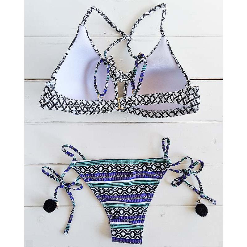 【Morena Rosa】フロントノットジャガードエスニック水着_5
