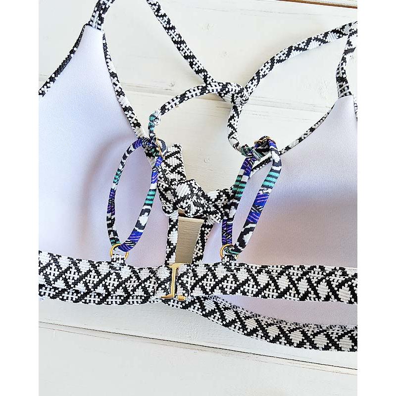 【Morena Rosa】フロントノットジャガードエスニック水着_6