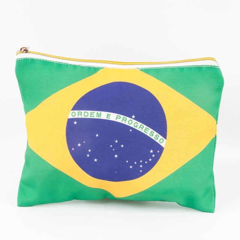 540円 新商品 ブラジル国旗柄ポーチ 両面デザイン