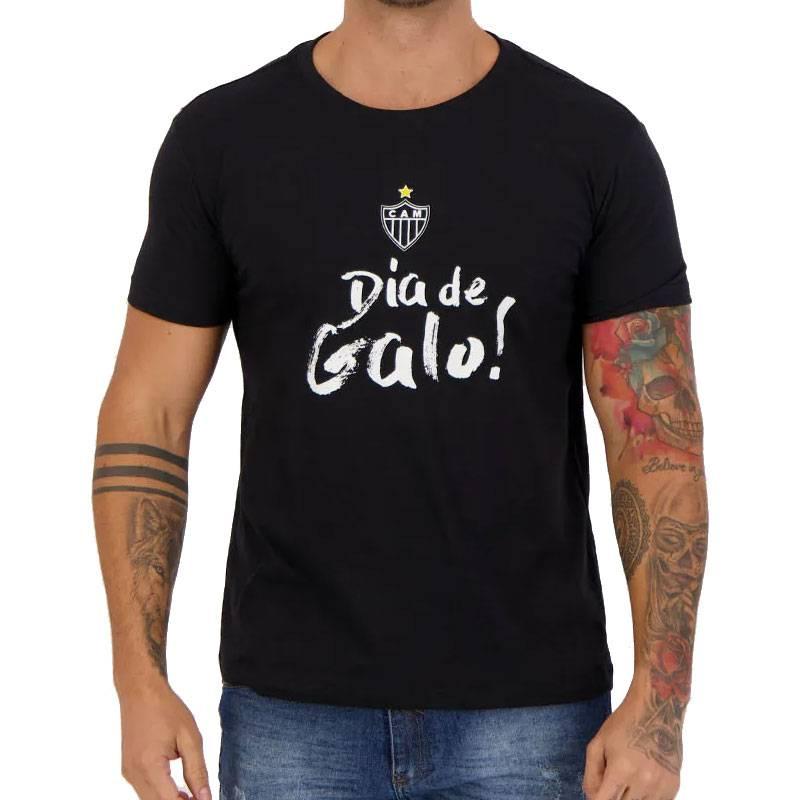 国内在庫 アトレチコミネイロ公式デザインTシャツ Dia de Galo ATLETICO MINEIRO ブラック kogler.at