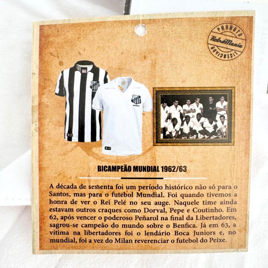 ブラジルサッカーレトロ公式 サントスFC 1962/63 復刻ユニフォーム
