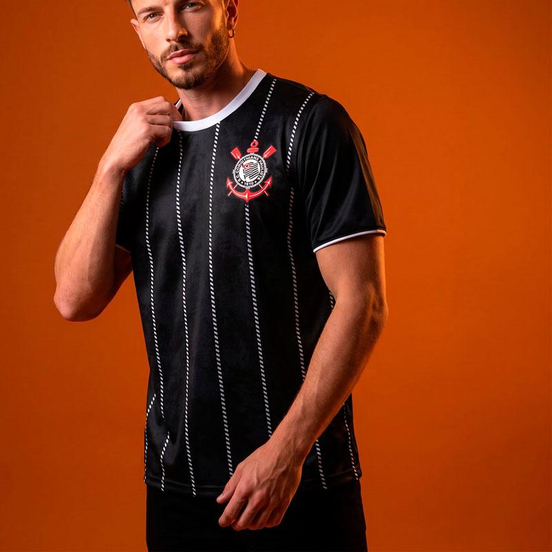 コリンチャンス公式速乾デザインTシャツ CORINTHIANS ブラック