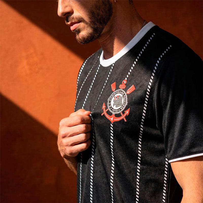 コリンチャンス公式速乾デザインTシャツ CORINTHIANS ブラック