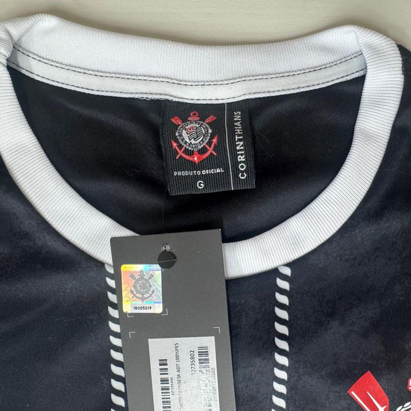 コリンチャンス公式速乾デザインTシャツ CORINTHIANS ブラック