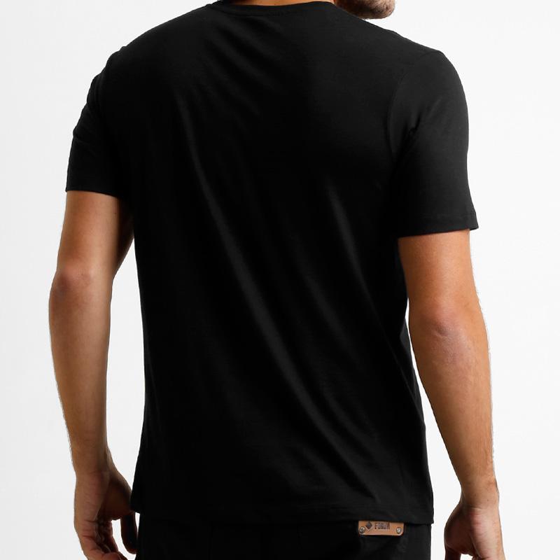 RIO DE JANEIRO デザインブラックTシャツ BURN【リオデジャネイロ】｜itempost｜03