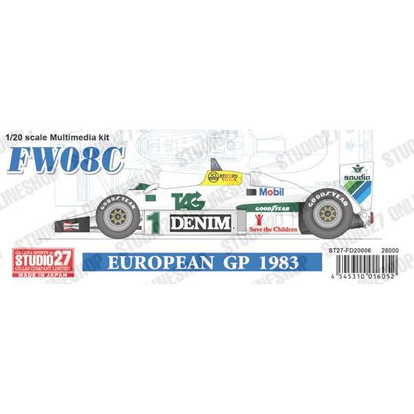1/20 FW08C European GP 1983STUDIO27